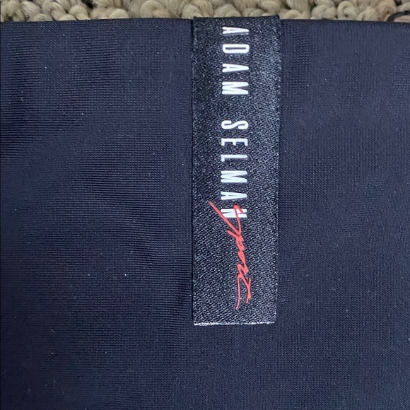 Adam Selman Sport Black Leggings with Silver Studs Sz XL - Picture 4 of 5